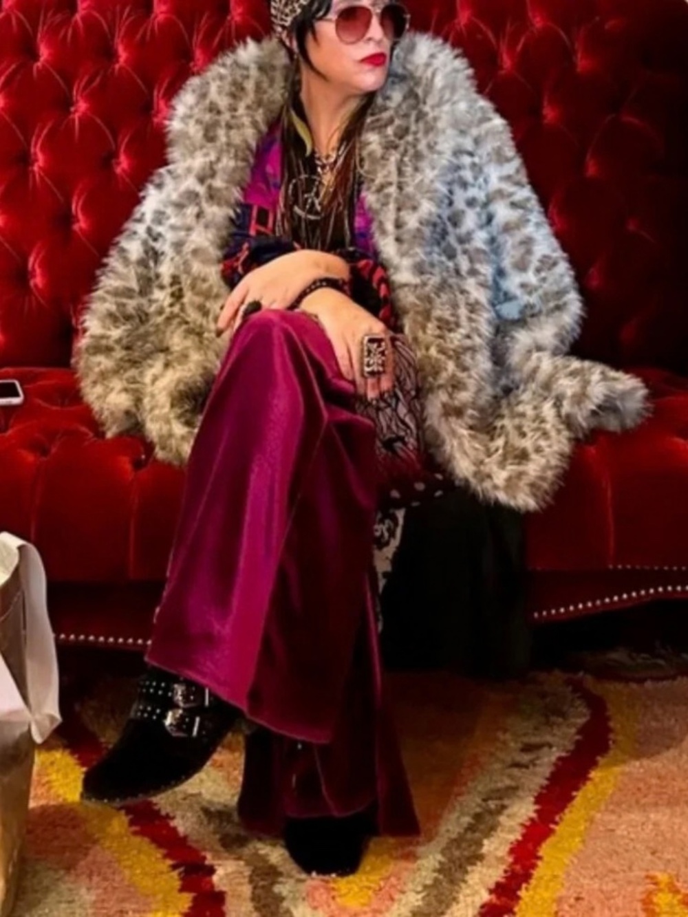 NEW Wild Fable Leopard Faux Fur Jacket Brown Cheetah Mob Wife Coat - Picture 4 of 9